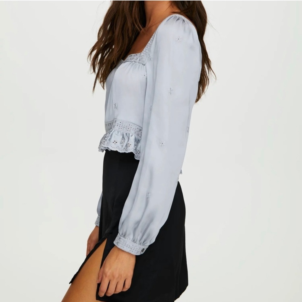 ⭐️SOLD⭐️ NWOT Aritzia Sunday Best May Day Blouse in Black L - Picture 6 of 8